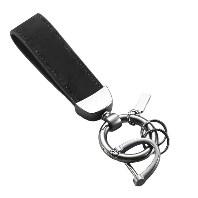 koolsoo Car Key Chain Sturdy Stylish Wear Resistant Decor Simple Key Chain Strap Hanging black