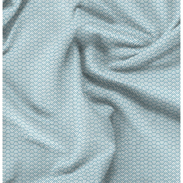 Soimoi Blue Cotton Voile Fabric Abstracts Abstract Print Fabric by the Yard 56 Inch Wide