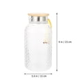 thumbnail image 2 of 1Pc Glass Pitcher Home Heat-resistant Transparent Water Carafe with Lid, 2 of 9