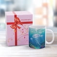 thumbnail image 4 of 11 Oz Ceramic Coffee Mug, Jellyfish Design, Ideal for Nature and Ocean Lovers, 4 of 8