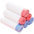 thumbnail image 1 of 6 rollos de bolsas de basura pequeñas con cordón, bolsas de basura pequeñas con cordón grueso de 4 galones para cocina, baño, dormitorio, hogar, botes de basura de oficina, 1 of 5