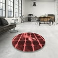 thumbnail image 3 of Ahgly Company Indoor Square Patterned Grapefruit Red Area Rugs, 3' Square, 3 of 6