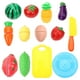 thumbnail image 5 of KAKOWELY 13 piezas de juguetes de corte de comida, frutas y verduras de imitación, juguetes para cortar comida falsa, 5 of 5