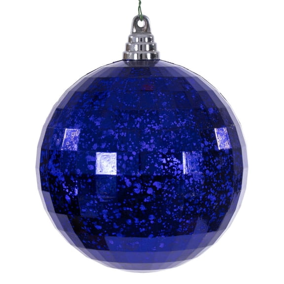 6" Purple Mirror Mercury Orn 2/Bag