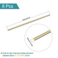 thumbnail image 2 of Uxcell 2mm Diameter 150mm Length Brass Solid Round Rod for DIY Craft 8 packs, 2 of 4