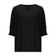 thumbnail image 4 of Heisall Womens Tops V-Neck Bat Sleeve Smocked Colorful Cotton Loose Casual Short Sleeve Tshirts 2025 New Arrival Fashion Blouses, 4 of 5