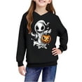 thumbnail image 4 of nerohusy Halloween Sweatshirts for Kids Girl Ghost Pumpkin Sweater Cute Spooky Coffee Graphic Pullover Shirts Pullover Warm Top Black,5 Years, 4 of 9
