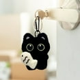 thumbnail image 6 of Black Cat Plush Keychain Purse Charm,Cute Cat Plush Keychain,Bag Charms Gifts for Women,Black Cat Bag Charm,Black Cat Gifts for Handbags Backpacks Purse Keychain Accessories Charm Cat Lover Gifts, 6 of 6