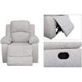 thumbnail image 3 of Ainehome Urban Hipster Linen Steel Premium foam Family Room; Home Office; Kitchen; Dining Room Recliners, Grey White, 3 of 7