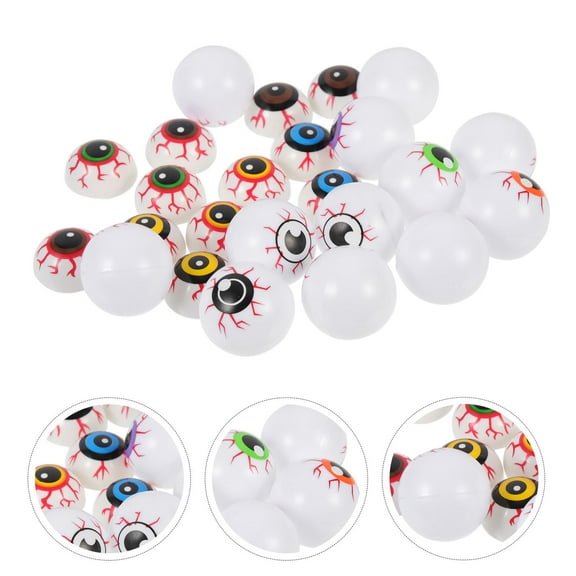 Supvox 24Pcs Portable Plastic Fake Eyeballs for Unique Party Accessories and Haunted House Decor