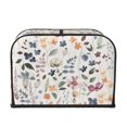 thumbnail image 2 of Daiia Watercolor Floral Pattern 4 slice Toaster Cover, Toaster Appliance Dust-proof Cover For Kitchen Small Appliance Dust Cover and Fingerprint Protection, 2 of 7