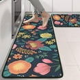 thumbnail image 2 of Kitchen Rugs Sets Of 2,Pioneer Flower Floral Print Pattern Anti Fatigue Kitchen Mat Rugs Non Slip Washable,Decorative Kitchen Floor Mats for Kitchen,Sink,Laundry,17"x47"+17"x47", 2 of 5