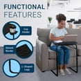 thumbnail image 4 of Table Mate II TV Tray and Cup Holder Folding Table Large Table-Mate II (Black), 4 of 9