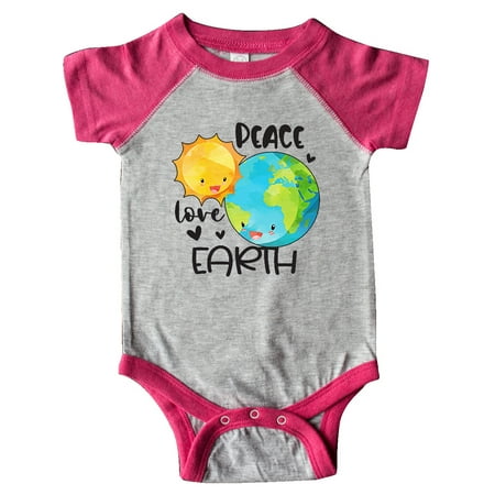 

Inktastic Earth Day Peace Love Earth Gift Baby Boy or Baby Girl Bodysuit