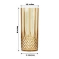 thumbnail image 3 of Balsa Circle 14 oz Disposable Amber Gold Crystal Plastic Beverage Glasses (Set of 6), 3 of 8