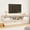 White, variant on 71" Floating TV Stand with Power Outlet, Farmhouse Wall Mounted Entertainment Center for 75 inch TV, Floating Media Console Shelf with Sliding Barn Doors for Living Room, Bedroom, Rustic Brown