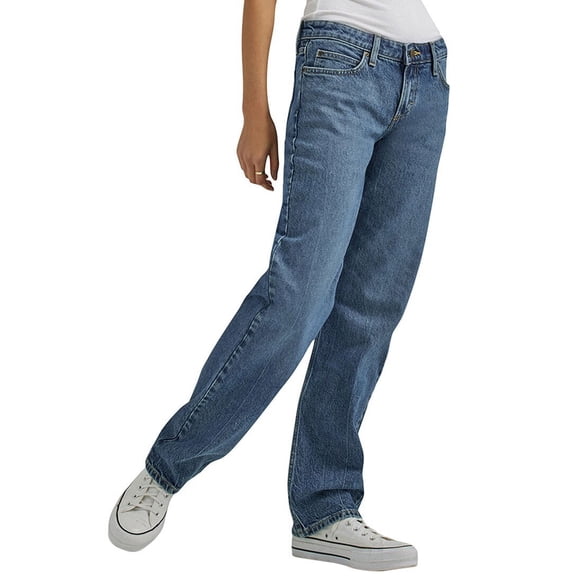 Lee womens Blue Speed Low Rise Straight Jean, 29