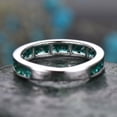 thumbnail image 6 of HeartsAndYou 2.5ct Natural Green Emerald Channel Set Ring Band 100% 14k SOLID White Gold, 6 of 8