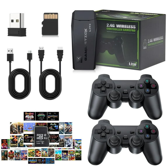 LANL 20000  Games,2025 Newest Home Game Console Wireless Double Handle PSP Arcade Double TV Game Console Plug and Play Video Game Stick, HDMI Output TV, Gift for Kids and Adults (64G)