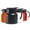 Black, variant on YasTant 34 Oz Thermal Coffee Carafe, Double Wall Stainless Steel Insulated Vacuum Coffee Pot Teapot for Keeping Hot, 1 Liter Beverage Dispenser with Removable Tea Filter – Orange