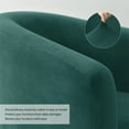 thumbnail image 6 of ATJIA Velvet Club Chair Slipcover 2 Piece Stretch Barrel Chair Covers Accent Chair Cover Removable Couch Furniture Protector, 6 of 10