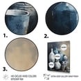 thumbnail image 3 of Designart "Blue And Cream Bohemian Vibes Pottery IV" Boho Pottery Canvas Print, 3 of 5