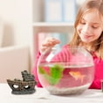 thumbnail image 6 of 1 Pcs Fish Tank Decoration, Aquarium Accessories,Shipwreck Decor, Small Fish Tank Rockery Decorations, Resin Material Sunken Ship Decorations for Fish Favors 3.4x1.3x2.2", 6 of 8