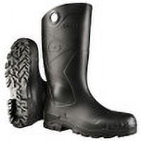 Dunlop Chesapeake HD 16" Rubber boots for Men & Women - PVC Rain Boots with Steel Toe - Waterproof - Lightweight and Durable – Black – Size 3 - 15