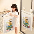 thumbnail image 5 of Foldable Bathroom Storage Organizer for Shower and Tub Space Saving Hanging Design to Hold Towels Grooming and Clothes in Compact Easy to Clean Home Solution, 5 of 5