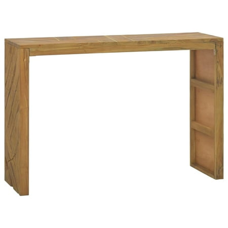vidaXL Console Table 43.3 x13.8 x29.5 Solid Teak Wood