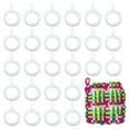 thumbnail image 1 of Uxcell 300 Pcs Potholder Loom Refill Loops, Elastic Potholder Weaving Refill Loops Knitting Kit Supplies in Rainbow Colors for Girls DIY Crafts 7" Weaving Loom, Blanco, 1 of 6