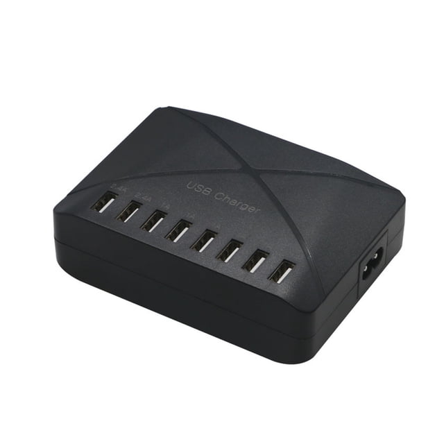 USB Charger 8 Ports Charger Station Multile Port Device Fast Charge 5V 2.4A High Capacity For Moble Phone ,Easy to Use