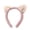 Khaki, variant on Soft Cat Ears Headband for Makeup and Daily Wear Cute Animal Ear Design Elastic Comfortable for Parties and Face Washing Women Accessory Coffee