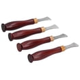 thumbnail image 4 of Biselador de bordes de cuero ANGGREK kit de trabajo de recorte profesional 4 piezas de madera, 4 of 8