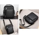 thumbnail image 4 of Bolso bandolera de cuero para hombre, bolso de hombro vintage, bolso de negocios, bolso de mensajero para computadora portátil para viajes, senderismo y trabajo, negro, negro, 4 of 7