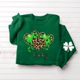 thumbnail image 5 of St Patricks Day Outfits for Women Four Leaf Clover Shirt Long Sleeve Casual Pullover Cute Crewneck Graphic Sweatshirt Irish Green Womens Tops, 5 of 5