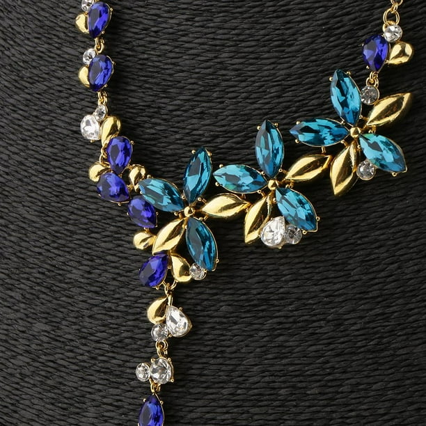 Bridal Wedding Jewelry Set Horse Eyed St Necklace Earring Sets