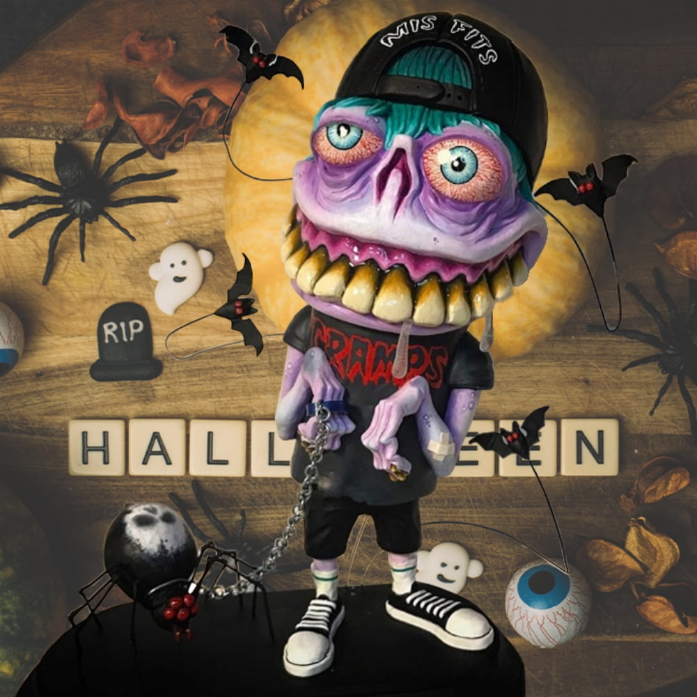 URMAGIC Mini Resin Big Mouth Monster Statue Restless Mutant