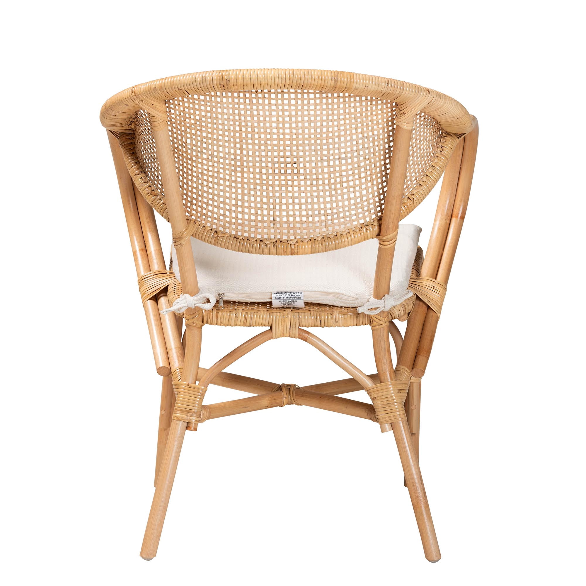 bali & pari Varick Dining Chair Natural Brown