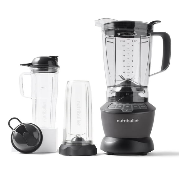 nutribullet 1200 Watts 64 oz. Full-Size Blender Combo NBF50500, Dark Gray. (Condition: New)
