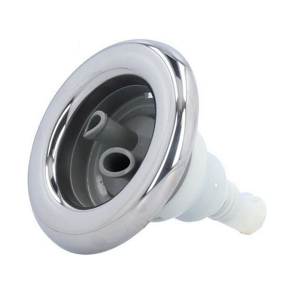 Waterway 229-7617S Jet Internal, Waterway, Power Storm, Thread In, Dual Rotating, 5" Face, Smooth, Stainless/Gray