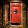 thumbnail image 3 of YOTQUSKI Halloween Wreath, Wreaths for Front Door, Handmade Black Rose Skull Berries Spiders, 15.7" Front Door Decorations for Indoor Outdoor Home Halloween Festival Decoration, 3 of 5