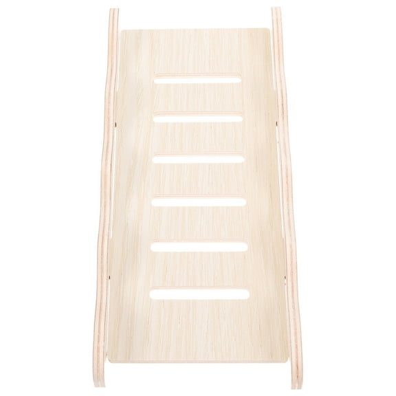 SHOWERORO 1Pcs Wooden Ladder for Hamsters and Gerbils Climbing Toy for Cages 6.7x3x0.8in