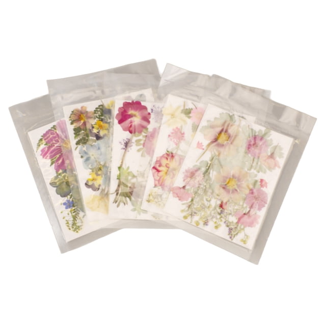 Pressed Flowers, 100 Pcs Resin Flowers for Resin Mold, Assorted Styles Pressed Flowers Dried Flower Kit for Scrapbooking Supplies Card Making Supplies