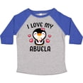 thumbnail image 3 of Inktastic I Love My Abuela with Cute Penguin and Hearts Girls Toddler T-Shirt, 3 of 5