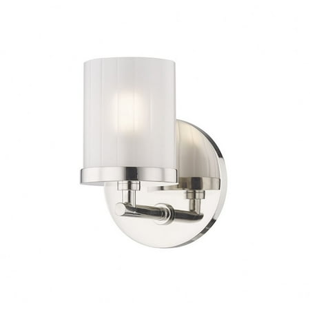 

-One Light Bath Bracket in Style-4.75 inches Wide By 6.25 inches High Polished Nickel Bailey Street Home 735-Bel-2941859