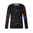 thumbnail image 5 of Honeeladyy Men's 3D Print T Shirts Funny Graphics Pattern Crewneck Long Sleeve Tees Athletics Workout Top #Ni-Black-XXL, 5 of 5