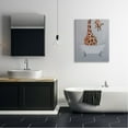 thumbnail image 5 of Stupell Industries Funny Giraffe Neck Bathtub Bathroom Theme Painting , 30 x 40, Design by Coco de Paris, 5 of 5