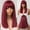 LC2072-1, variant on SUCS Straight Black Bob Synthetic Wig with Bangs Medium Long Cosplay Layered Wigs for Woman Natural Hair Daily Wig Heat Resistant