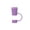 Light Purple, variant on Cute Milk Tea Shaped Silicone Straw Tip Cover Reusable Drinking Straw Sealing Plug